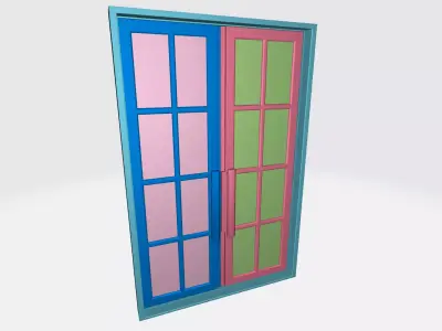 Hinged Doubledoor 03 3D model
