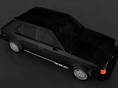 Dodge Shelby Omni Low-poly 3D model