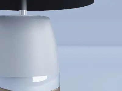 Modern Lamp Black White 3D model