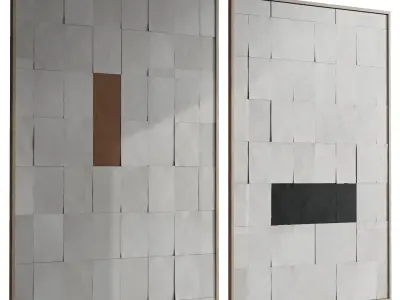 Simone Polk - patches 3D Art Low-poly 3D model