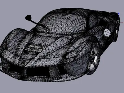 Ferrari LaFerrari With Complete Interior Low-poly 3D model