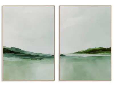 Abstract Painting Frame set 3D model 322