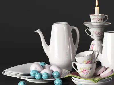 Decorative set Provence 3D model