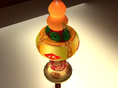 Chinese Palace Lantern 3D model 13