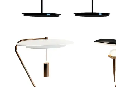 Table Luxury Lamp Modern 3D model