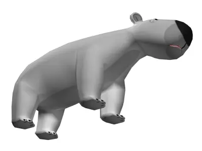 Polar Bear Low-poly 3D model