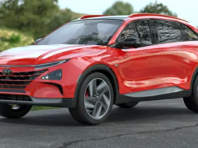 Hyundai Nexo hydrogen car 3D model