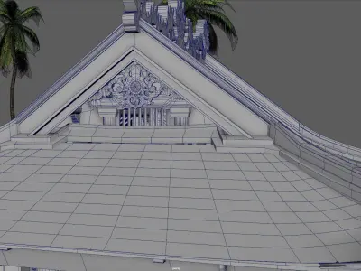 One Pillar Pagoda HaNoi Vietnamese  3D model