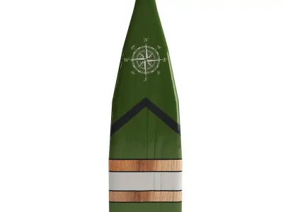 Decorative Canoe Paddles  3D model