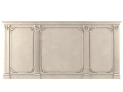 Wall paneling Decorative plaster 3D model