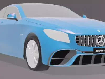 Mercedes Benz S63 AMG Coupe model 3D model