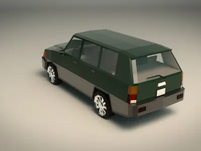 Low Poly SUV 01 Low-poly 3D model