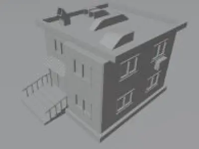 home exterior Low-poly 3D model