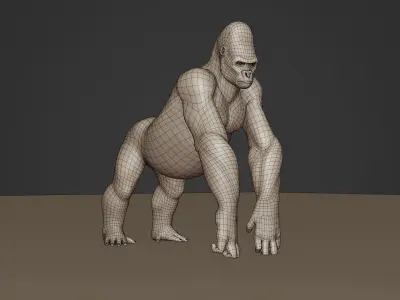 Gorilla animation 3D model