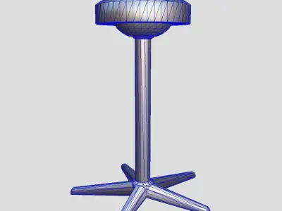 Stool 3 Low-poly 3D model