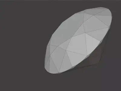 Polished Diamond Free low-poly 3D model