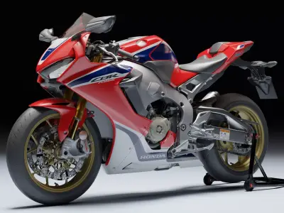 Honda CBR 1000RR Fireblade SP 2019 Low-poly 3D model
