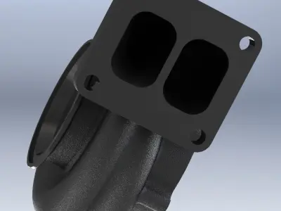 Turbocharger Turbine Housing  3D print model