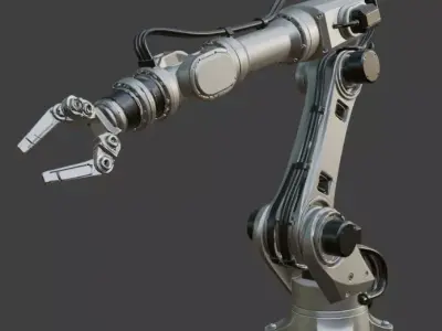 Industrial Robotic Arm 3D model