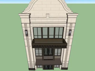 vernacular front facade sketchup model 3D model