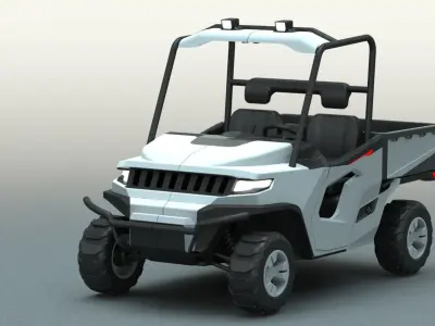 utv atv motorcycle 3D model