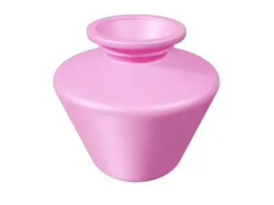 Classic Plastic Water Vessel Low-poly 3D model