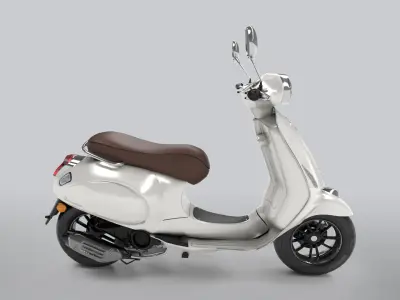 Vespa Low-poly 3D model