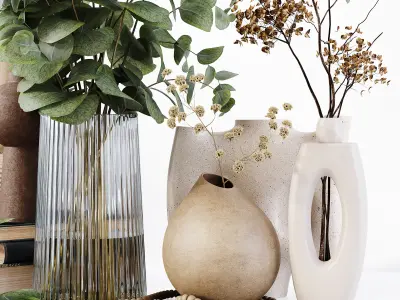 Decorative Set 170 Low-poly 3D model