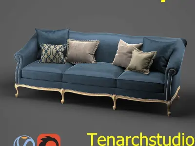 Tenarchstudio Galimberti Nino Pigrone Sofa Render Ready  3D model