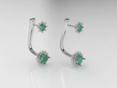 eastern-luxury-earrings Free 3D print model