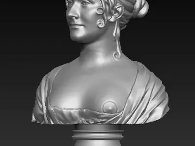 Bust of Woman 3d model 3D print model