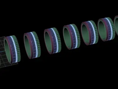 Quatre radiant edition wedding band style All sizes collection 3D print model