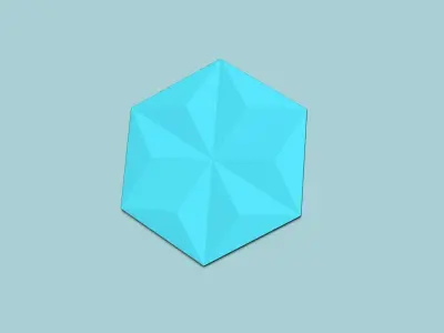 Hexagonal Wall Panel A25 Star - Interior Design Decoration 3D print model