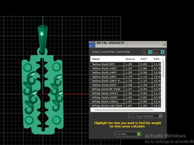 HEART PULES DESIGN BLADE PENDANT 3D print model