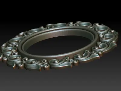 Round frame 3D model