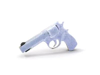 Ornate Revolver model pack Low-poly 3D model