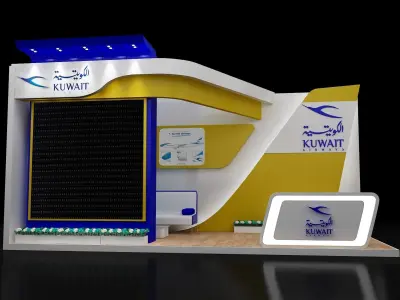 Booth Exhibition Stand a254b 3D model
