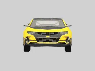 transformars vehicle camaro 3d Low-poly 3D model
