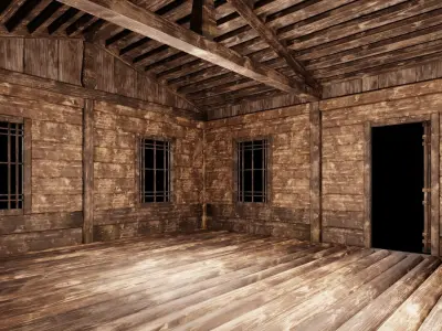 Medieval Houses 48- 4K Textures Game Ready Low-poly 3D model