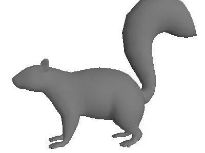 Low Poly Squirrel Low-poly 3D model
