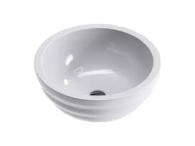 Ozone Round Above Counter Vessel Bathroom Sink 3D model