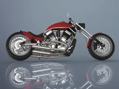 Motorcycle harley-davidson harley-davidson harley-davidson ha... 3D model