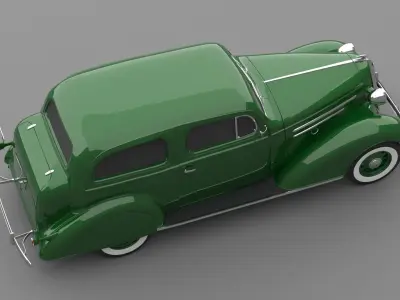 1936 Chevrolet Master Deluxe Town Sedan 3D model