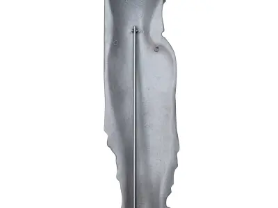 Art Deco Aluminum Sculpture 3D model