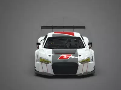 Audi R8 Lms 2016 Low-poly 3D model