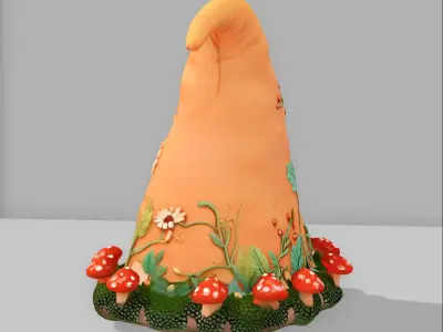 gnome and fairy hat 3D model