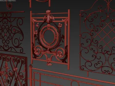 Iron Wrought Set 3D model