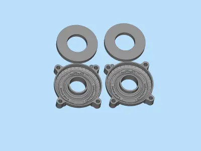 DIY RC Car Trucks Tires Rims and Mold rims 3D print model