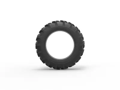 Tractor tire 33 Scale 1 to 25 3D print model