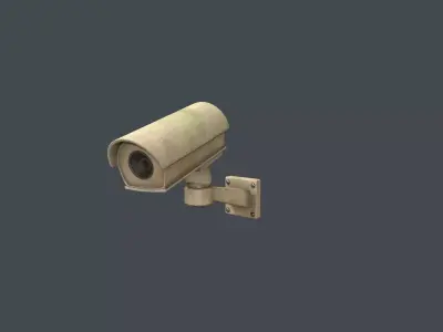 CCTV Camera Low-poly 3D model